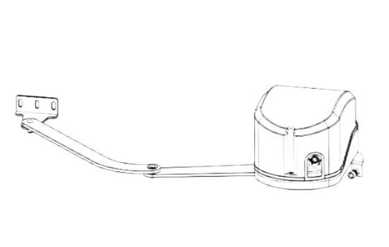 24VDC Одиночный автоматический открыватель вратаря 300 кг с ручным ключом